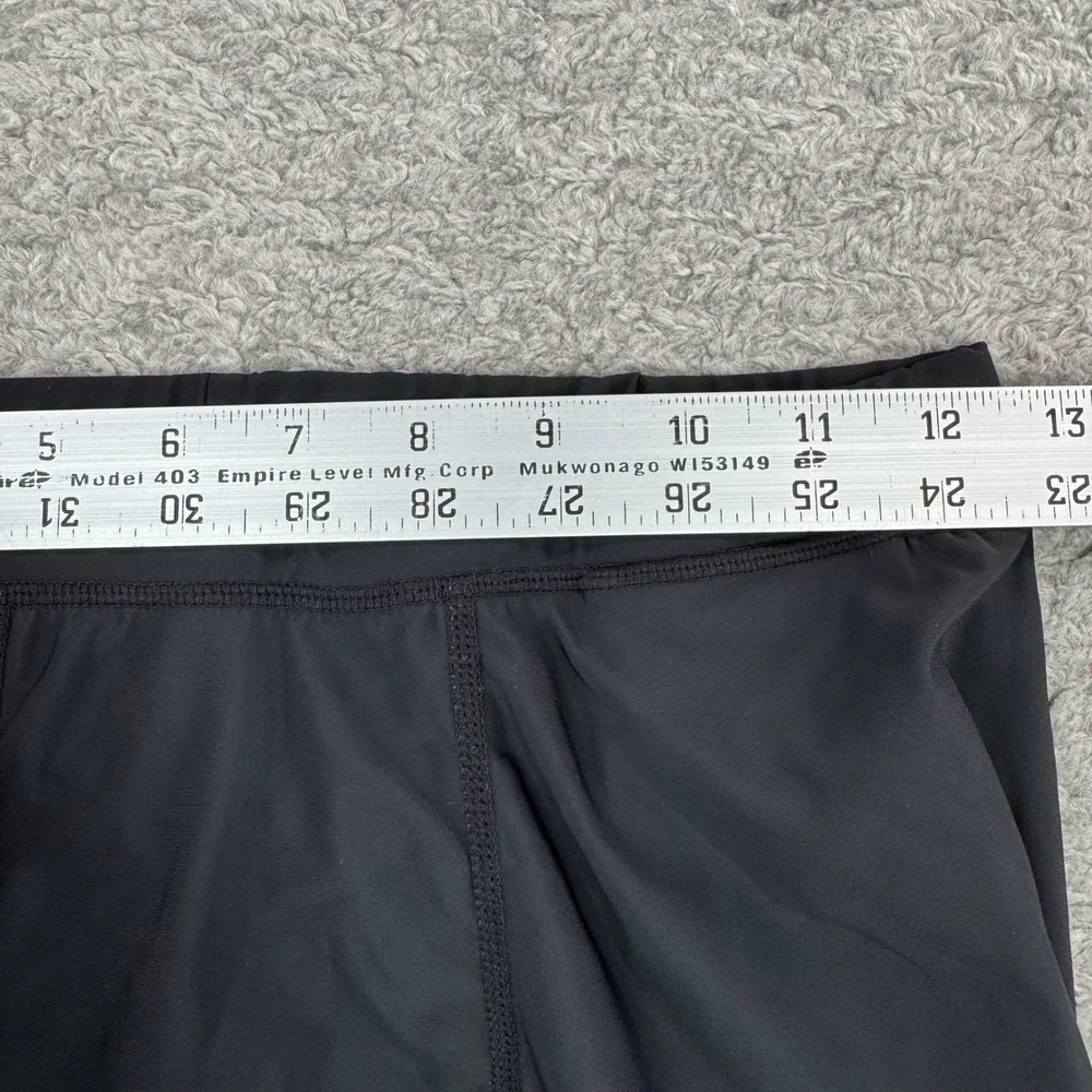 CompressionZ Mens Black Athletic Compression Shorts Size Large Nylon Spandex